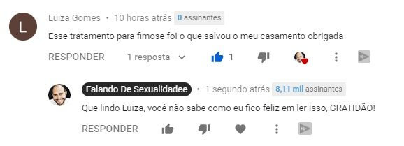 depoimentos youtube 1 - Extermínando a Fimose Método Caseiro